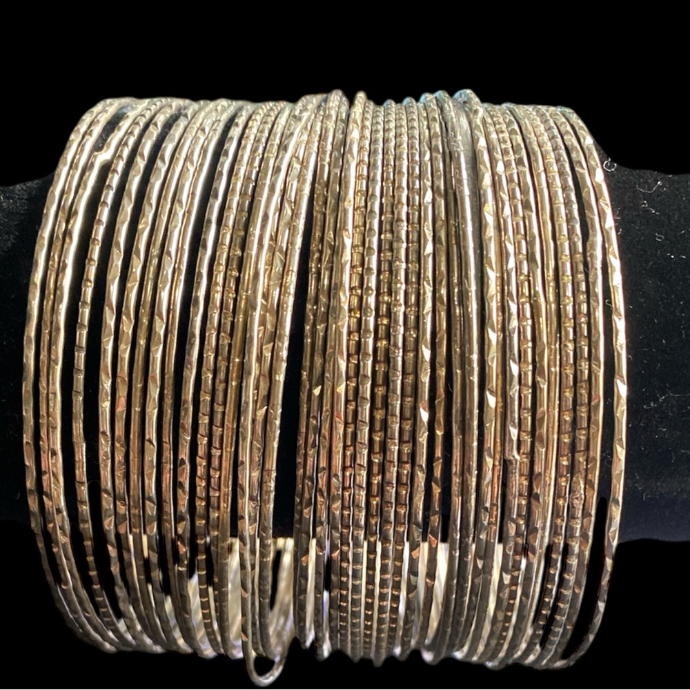 Simple Chic Gold Bracelets - Picture 2 of 2
